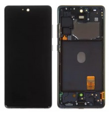 Дисплей для Samsung G781 Galaxy S20 FE 5G, синий, с рамкой, Original, сервисная упаковка, cloud navy, #GH82-24214A/GH82-24215A