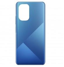 Задняя панель корпуса для Xiaomi Poco F3, синяя, Copy, Лого Poco, arctic deep ocean blue
