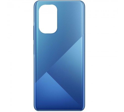 Задняя панель корпуса для Xiaomi Poco F3, синяя, Copy, Лого Poco, arctic deep ocean blue