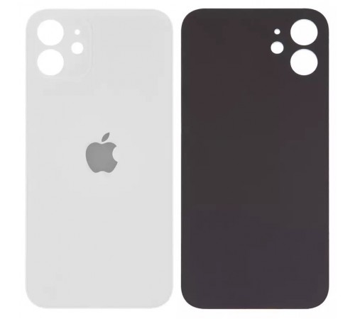 Задняя панель корпуса для iPhone 12, белая, не нужно снимать стекло камеры, big hole