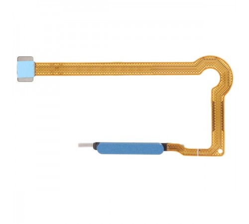 Шлейф для ZTE Blade A71, сканера отпечатка пальца (Touch ID), голубой