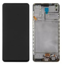 Дисплей для Samsung A217 Galaxy A21s, черный, с рамкой, Original (PRC)