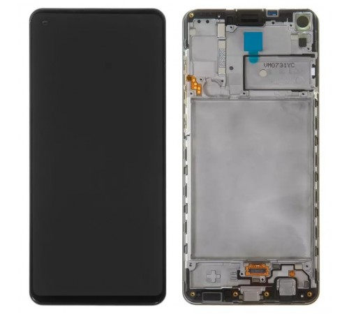 Дисплей для Samsung A217 Galaxy A21s, чорний, з рамкою, Original (PRC)