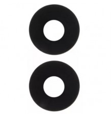 Стекло камеры для Xiaomi Poco M5, черное, без рамки, комплект 2шт.