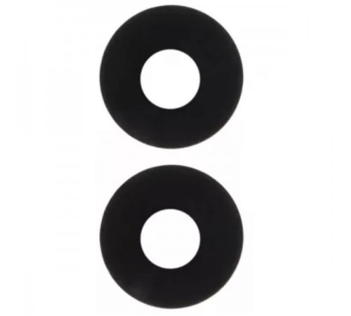 Стекло камеры для Xiaomi Poco M5, черное, без рамки, комплект 2шт.