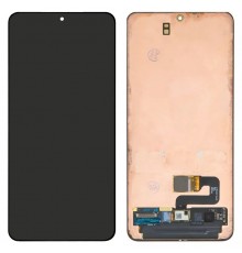 Дисплей для Samsung G991 Galaxy S21 5G, чорний, без рамки, Оригінал (переклеєне скло)