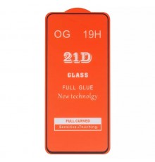 Защитное стекло для Motorola Moto G72 XT2255, совместимо с чехлом, Full Glue, (без упаковки), черный