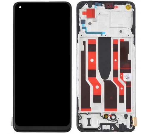 Дисплей для Oppo A96 (China), чорний, з рамкою, High Copy (OLED)