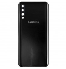 Задняя панель корпуса для Samsung A505F/DS Galaxy A50, черная, Copy + стекло камеры