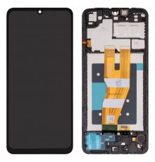 Дисплей для Samsung A055 Galaxy A05, черный, с рамкой, (Box)