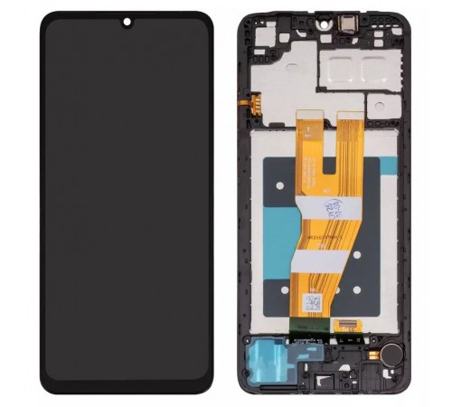 Дисплей для Samsung A055 Galaxy A05, черный, с рамкой, (Box)