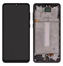 Дисплей для Samsung A336 Galaxy A33 5G, черный, с рамкой, High Copy original LCD size, (OLED)