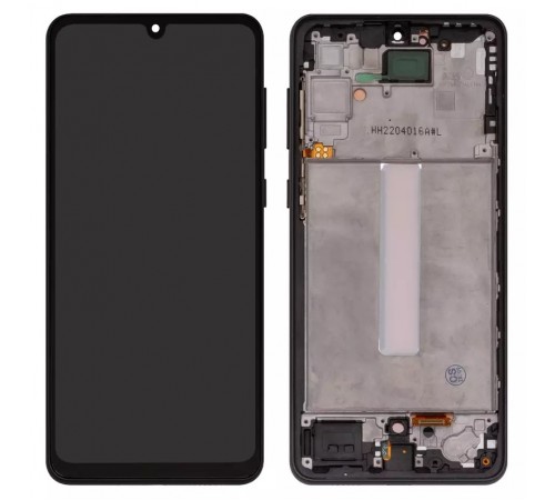 Дисплей для Samsung A336 Galaxy A33 5G, черный, с рамкой, High Copy original LCD size, (OLED)