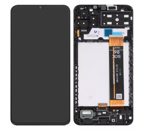 Дисплей для Samsung A135 Galaxy A13, M135 Galaxy M13, черный, с рамкой, Original (PRC), BS066FBM-L01-DK00_R1.2