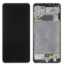 Дисплей для Samsung A325 Galaxy A32, черный, с рамкой, Original (PRC)