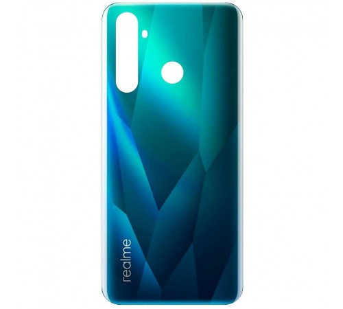 Задняя панель корпуса для Realme 5 Pro, Realme Q, зеленая (Crystal Green)