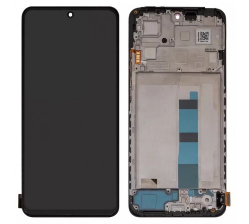 Дисплей для Xiaomi Redmi Note 12 4G, чорний, з рамкою, High Copy (OLED)