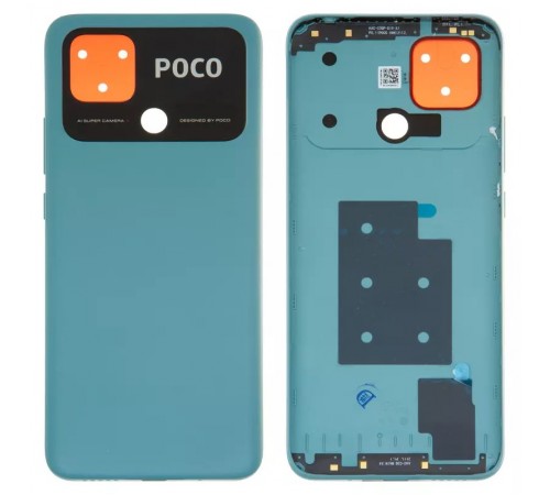 Задня панель корпуса для Xiaomi Poco C40, зелена (Coral Green)