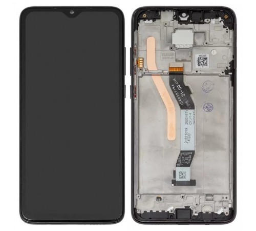 Дисплей для Xiaomi Redmi Note 8 Pro, чорний, з рамкою, High Copy dual Sim, M1906G7I, M1906G7G