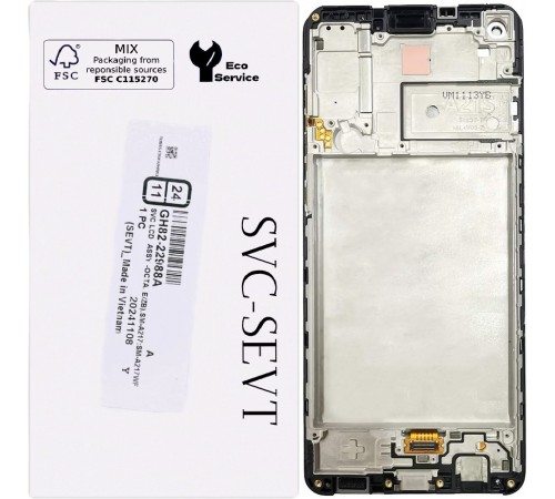 Дисплей для Samsung A217 Galaxy A21s, черный, с рамкой, Original Дисплей для Samsung A217 Galaxy A21s, черный, с рамкой, Original