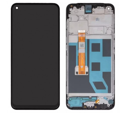 Дисплей для Oppo A53 4G, чорний, з рамкою, Original (PRC), CPH2127, CPH2131, BV065WBM-L03-MB02, P6516I3F3-FPCA-R0.0