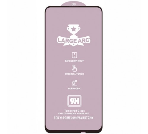 Захисне скло для Huawei P Smart Z / P Smart Pro 2019 / Y9 Prime 2019 / Y9s / Honor 9X Global / 9X Pro, сумісне з чохлом, Full Glue, без упаковки, чорний 