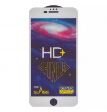 Захисне скло ASP для Apple iPhone 6 Plus, iPhone 6S Plus, iPhone 7 Plus, iPhone 8 Plus, 0,33 мм 9H, сумісне з чохлом, Full Glue, біле, HD+ 