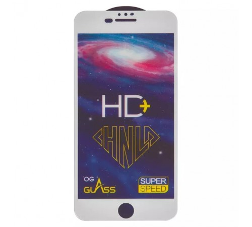 Захисне скло ASP для Apple iPhone 6 Plus, iPhone 6S Plus, iPhone 7 Plus, iPhone 8 Plus, 0,33 мм 9H, сумісне з чохлом, Full Glue, біле, HD+ 