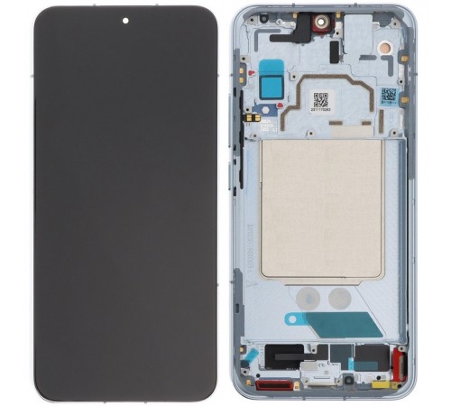 Дисплей для Xiaomi 13, зелений (Flora Green), з рамкою, Original (PRC) (переклеєне скло)