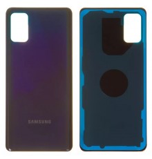 Задняя панель корпуса для Samsung A415 Galaxy A41, черная (Prism Crush Black)