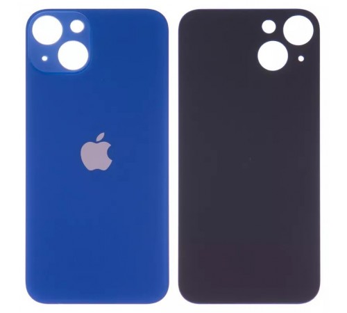 Задня панель корпусу для iPhone 13, синя, потрібно зняти скло камери, small hole