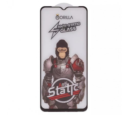 Захисне скло для Samsung A135 Galaxy A13, A137 Galaxy A13, A235 Galaxy A23, M135 Galaxy M13, сумісне з чохлом, Full Glue, Anti-Static, чорний, gorilla