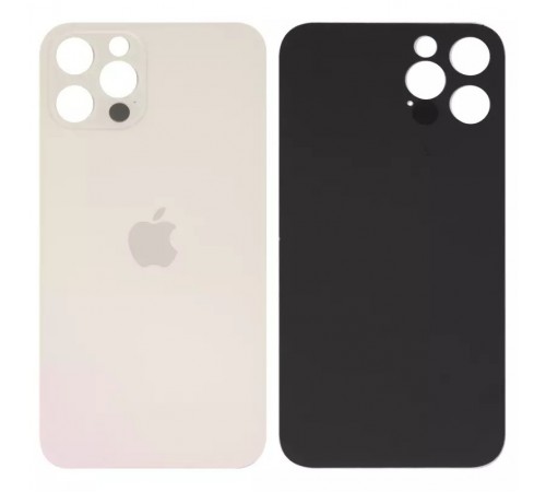 Задня панель корпусу для iPhone 12 Pro, золотиста, потрібно зняти скло камери, small hole