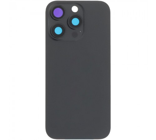 Задняя панель корпуса для iPhone 16 Pro, черная + стекло камеры, Original (PRC), black titanium