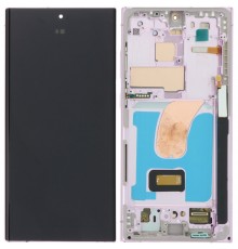Дисплей для Samsung S918 Galaxy S23 Ultra, фиолетовый (Lavender), с рамкой, High Copy (OLED) (Small LCD)