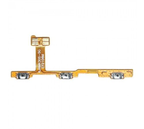 Шлейф для Xiaomi Mi 10T, Mi 10T Pro, Redmi K30s, кнопки включения, кнопок громкости звука, Original (PRC)
