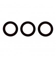 Стекло камеры для Samsung A165 Galaxy A16, черное, без рамки