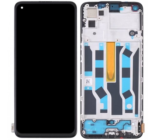 Дисплей для Oppo Reno 5, чорний, з рамкою, Original (PRC)