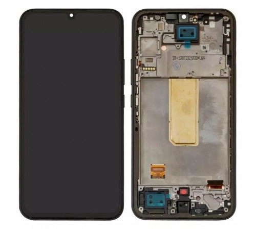 Дисплей для Samsung A346 Galaxy A34 5G, черный, с рамкой, Original (PRC)