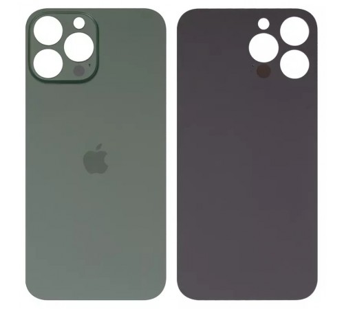 Задняя панель корпуса для iPhone 13 Pro Max, зеленая, не нужно снимать стекло камеры, Original (PRC), alpine Green, big hole Задняя панель корпуса для iPhone 13 Pro Max, зеленая, не нужно снимать стекло камеры, Original (PRC), alpine Green, big hole