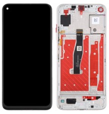 Дисплей для Huawei Honor 20, Nova 5T, сріблястий (Icelandic White), з рамкою, Original (PRC), YAL-L21