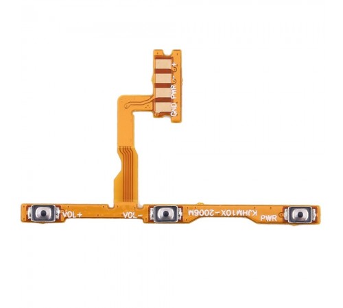 Шлейф для Xiaomi Redmi Note 9, Redmi 10X 4G, кнопки включения, кнопок громкости звука, Original (PRC)