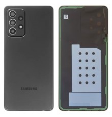 Задняя панель корпуса для Samsung A525 Galaxy A52, черная (Awesome Black) + стекло камеры
