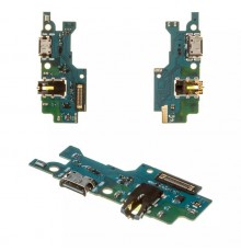 Шлейф для Samsung M215 Galaxy M21, M307F Galaxy M30s, M315 Galaxy M31, коннектора зарядки, коннектора наушников, микрофона, плата зарядки, Original (PRC)