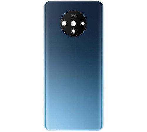 Задня панель корпуса для OnePlus 7T, синя (Glacier Blue) + скло камери