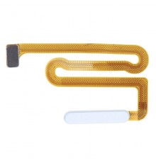 Шлейф для Samsung A135 Galaxy A13, A137 Galaxy A13, кнопки увімкнення, сканера відбитка пальця (Touch ID), білий