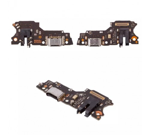 Шлейф для Oppo A32, A32s, коннектора зарядки, коннектора наушников, микрофона, плата зарядки, Сopy