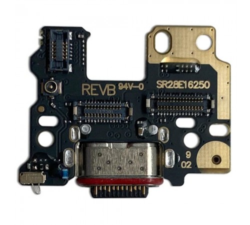 Шлейф для Motorola Edge 50, коннектора зарядки, микрофона, плата зарядки, High Copy