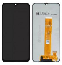 Дисплей для Samsung A047 Galaxy A04s, чорний, без рамки, Оригінал (переклеєне скло), A047F_REV0.1