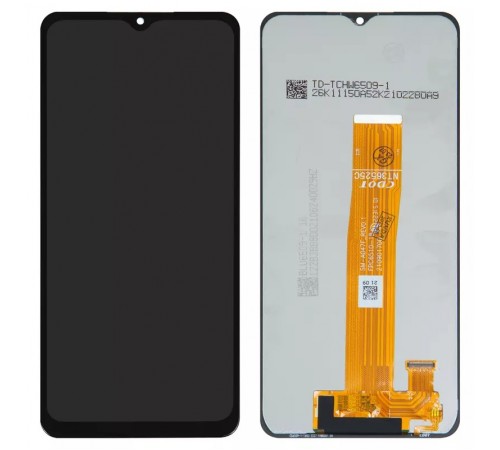 Дисплей для Samsung A047 Galaxy A04s, чорний, без рамки, Оригінал (переклеєне скло), A047F_REV0.1